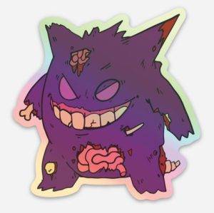 Zombie Gengar sticker