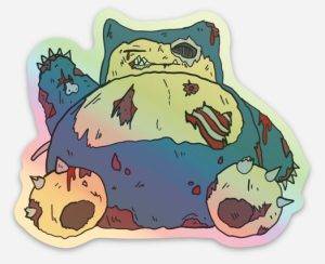 Zombie Snorlax sticker